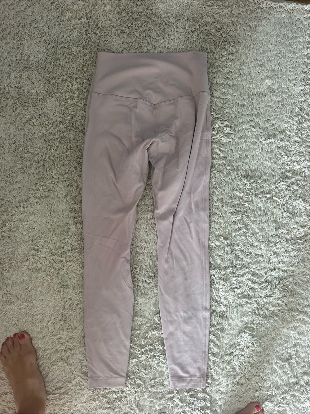 lululemon athletica double lined High-Rise Leggings in Light pink size 6